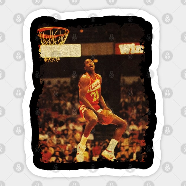 Dominique Wilkins Also Known As in The 1988 NBA Slam Dunk Contest Sticker by Omeshshopart